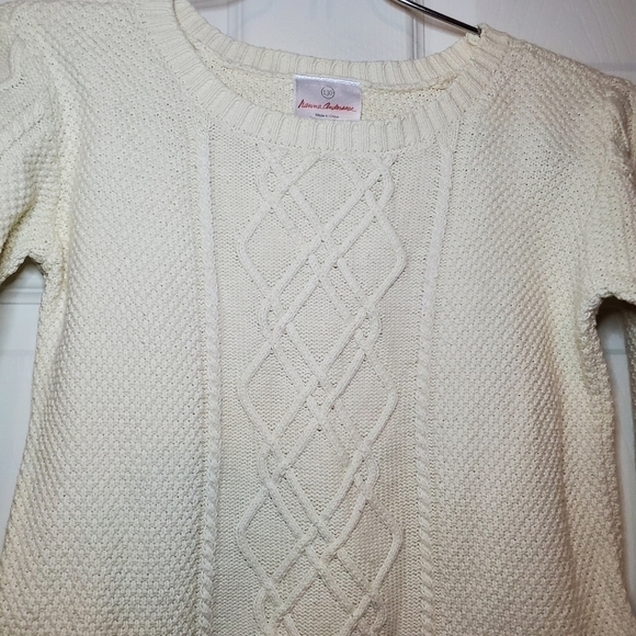 Hanna Andersson size 140 (8) Cable Knit Sweater - Picture 3 of 9
